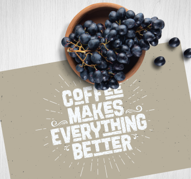 Bordstabletter texter kaffe motivationscitat - Tenstickers