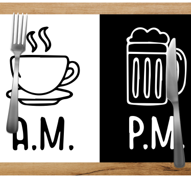 Bordstabletter texter kaffe Öl kontrast - Tenstickers