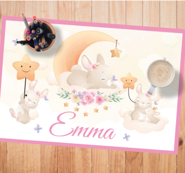 Bunny moon scen bordstabletter barnen - Tenstickers