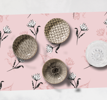 Elegant botanisk komposition bordstabletter - Tenstickers