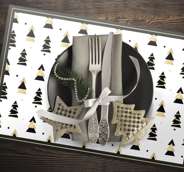Eleganta trädmönster jul vinylplattformar - Tenstickers