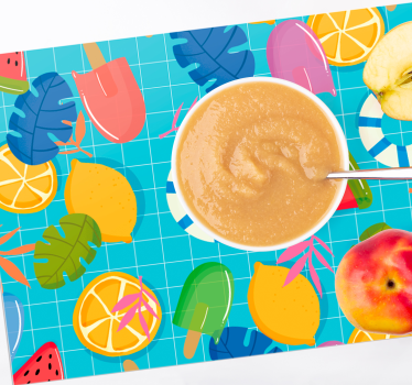 Frukt och glass bordstabletter barnen - Tenstickers