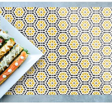 Geometriskt mönstrad design bordstabletter - Tenstickers