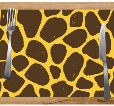 Giraff tryck texturerat vinyl bordstabletter - Tenstickers