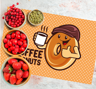 Glad donut karaktär bordstabletter barnen - Tenstickers