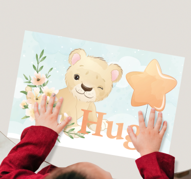 Glada lejonet bordstabletter barnen - Tenstickers