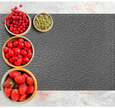 Grå lädereffekt texturerade vinylplattformar - Tenstickers