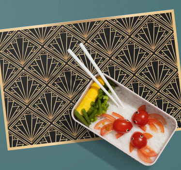 Gyllene och svarta deco eleganta bordstabletter - Tenstickers