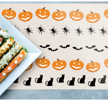 Halloween djur halloween bordsmattor - Tenstickers