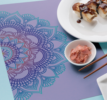 Halv mandala bordstabletter - Tenstickers
