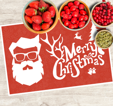 Jul bordstabletter tomte med glasögon - Tenstickers