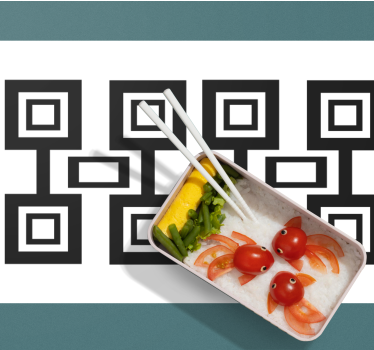 Bordstabletter modernt med modern rutigt mönster - Tenstickers