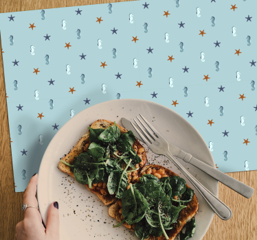 Marin stil havet liv middag mattor - Tenstickers