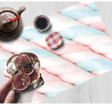 Marshmallow bordstabletter - Tenstickers