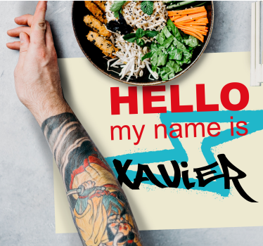 Mitt namn är kortgraffiti personliga bordstabletter - Tenstickers