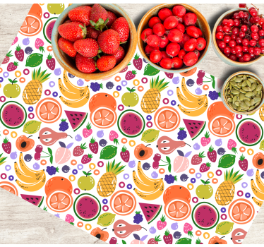Olika frukter moderna vinylplattformar - Tenstickers