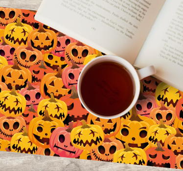 Pumpa konstsamling bordstabletter Halloween - Tenstickers