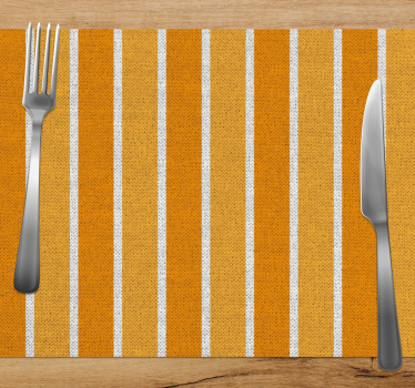 Randig orange yta bordstabletter modernt - Tenstickers