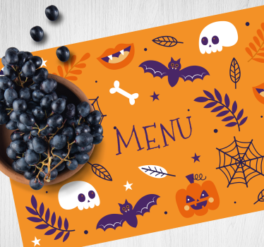 Roliga halloween design halloween bordsmattor - Tenstickers