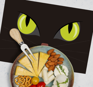 Skrämmande svart halloween katt halloween bordsbordstabletter - Tenstickers