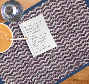 Texturerad lila yta bordstabletter - Tenstickers