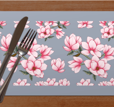 Tre vackra magnoliablommor bordstabletter - Tenstickers