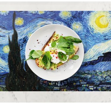 Van goghs starry night original vinylplattformar - Tenstickers