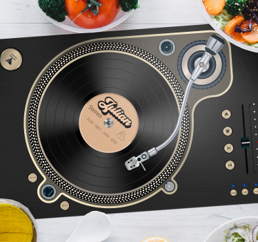Vinyl skivnamn vinyl bordstabletter - Tenstickers