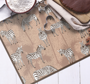Zebra print stil bordstabletter original - Tenstickers
