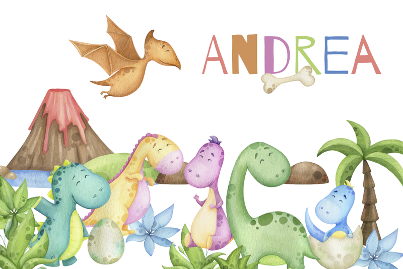 Jurasscen bordstabletter med namn - Tenstickers