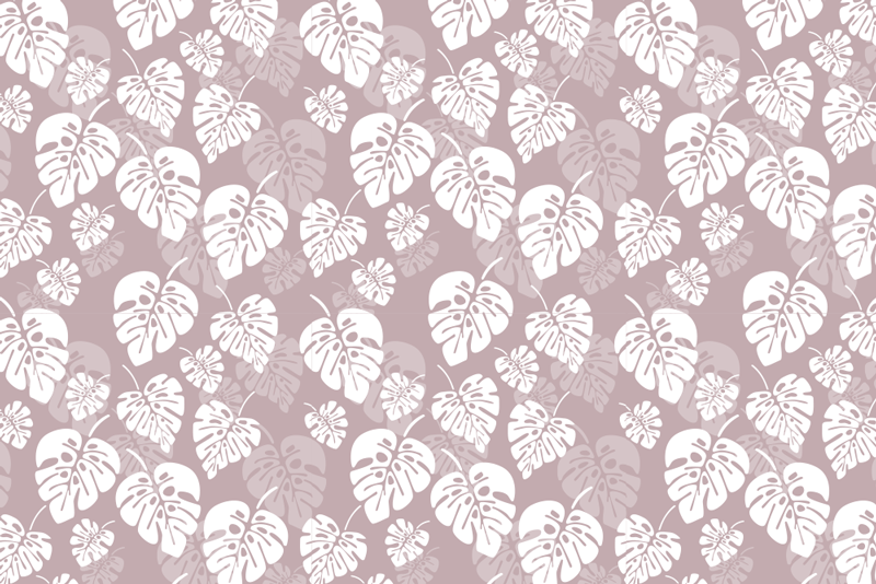 Monstera växt blommiga bordstabletter - Tenstickers