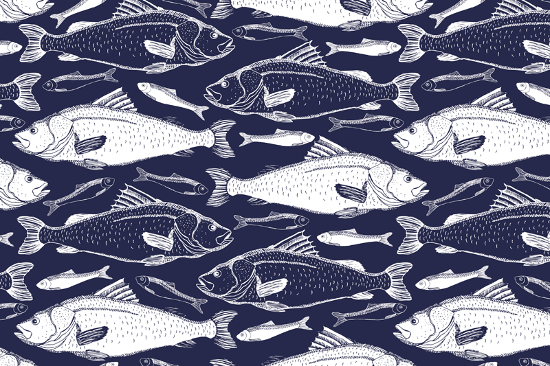 Fiskar under havet bordstabletter - Tenstickers