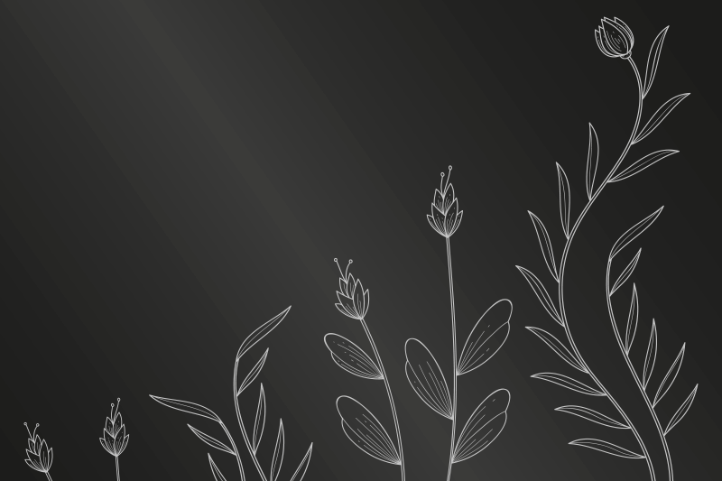 Bakgrundsbakgrund med eleganta växter bordstabletter - Tenstickers