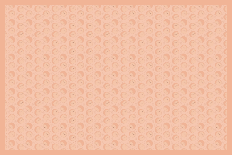 Pinnsvin mönster igelkott bordstabletter - Tenstickers