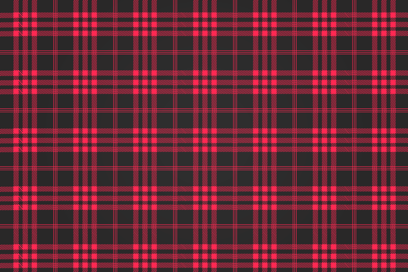Röd tartan jul bordstabletter - Tenstickers