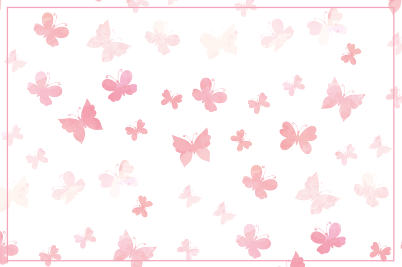 Rosa nyanser fjäril bordstabletter - Tenstickers