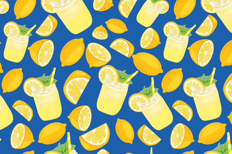Citronad och citroner citrusplattformar - Tenstickers