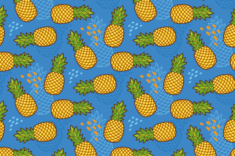 Bordstabletter original ananasmönster bakgrund - Tenstickers