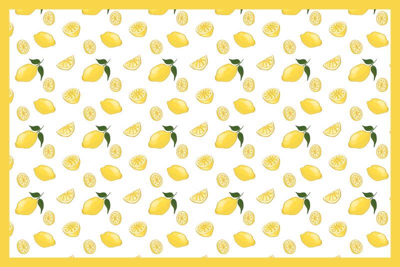 Bordstabletter original citronsmönstrad yta - Tenstickers