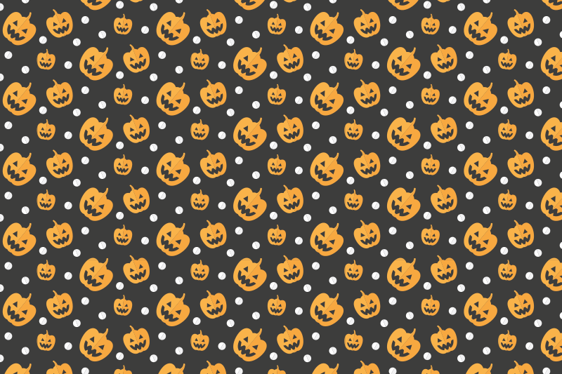 Bordstabletter halloween pumpamönster - Tenstickers