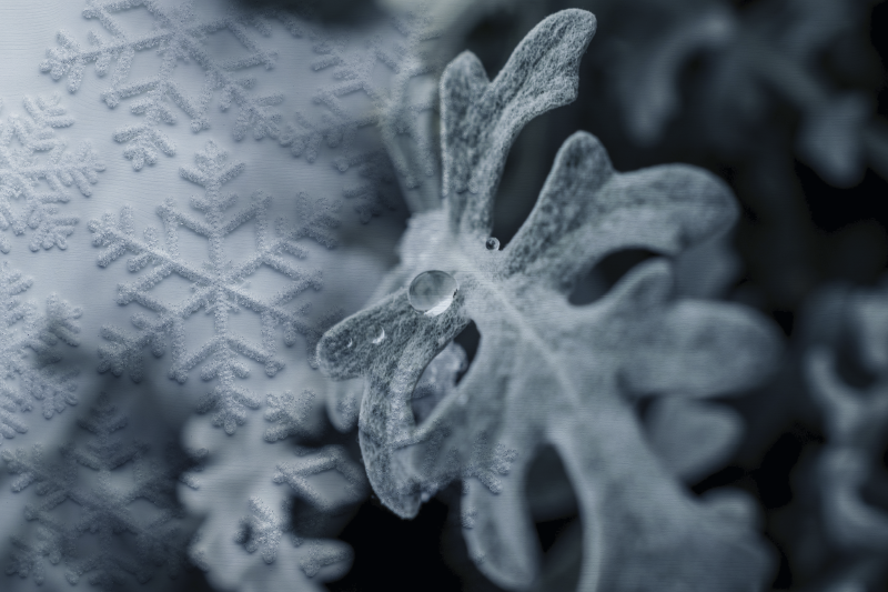 Eleganta snöflingemönster bordstabletter - Tenstickers