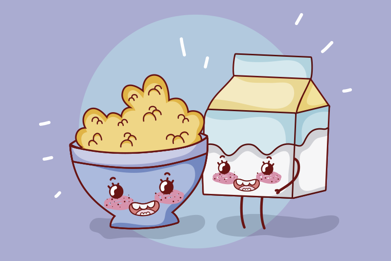 Bordstabletter barnen glada snackkompanjoner - Tenstickers