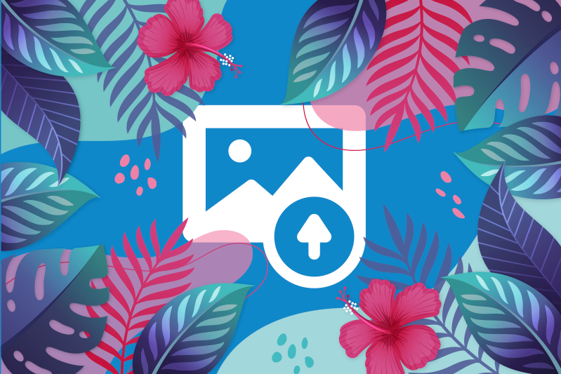 Färgglada tropiska blad bordstabletter original - Tenstickers