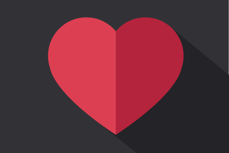 Original röda hjärtan original bordstabletter - Tenstickers