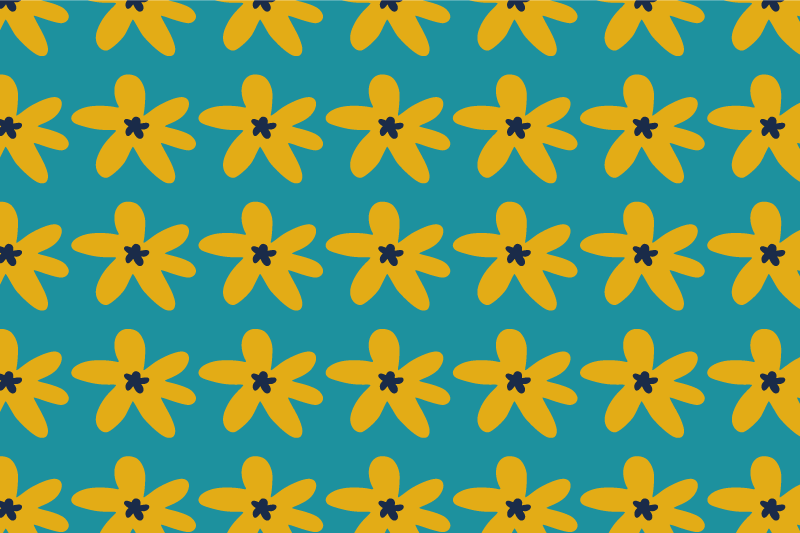 Gula blommor original bordstabletter - Tenstickers