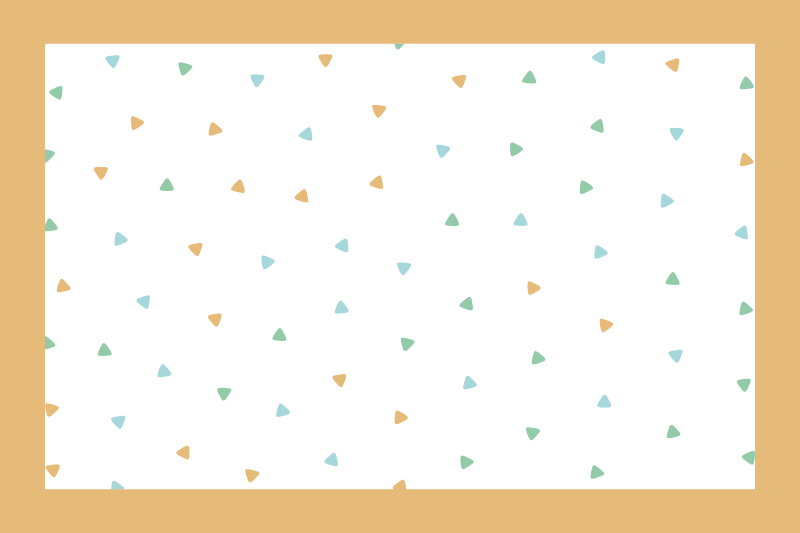 Bordstabletter med namn sleek triangelmönster - Tenstickers