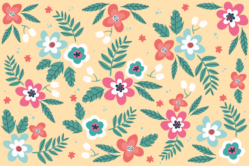 Blommönstrad design bordstabletter original - Tenstickers