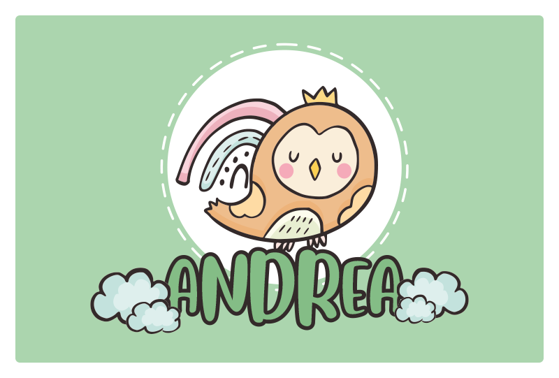 Söt uggla karaktär bordstabletter barnen - Tenstickers