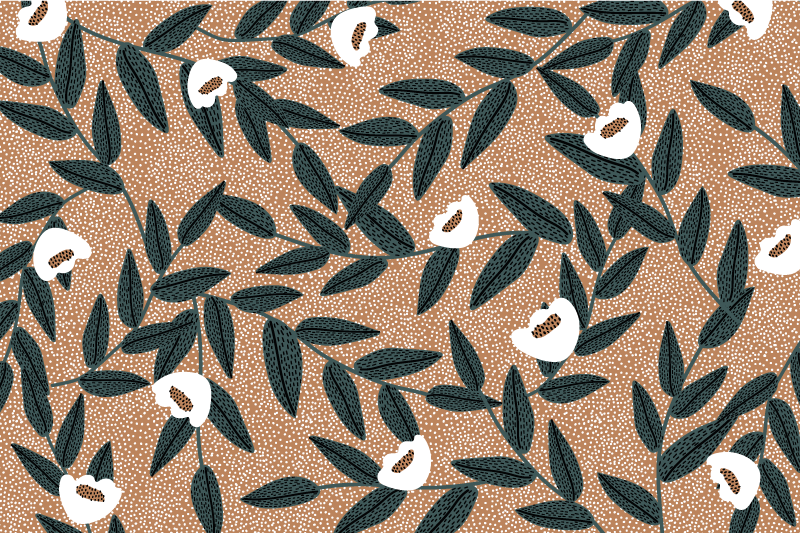 Bordstabletter med lövdesign - Tenstickers