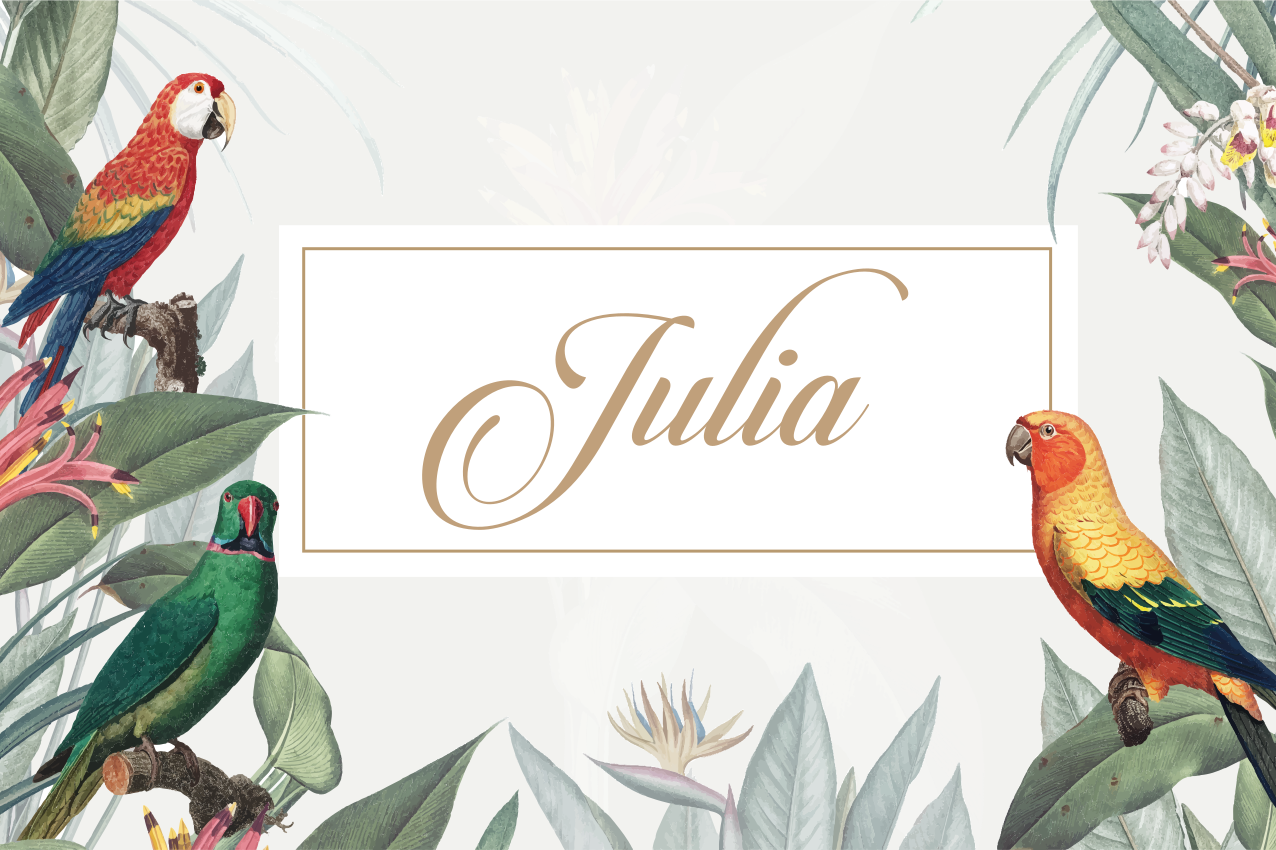 Bordstabletter med namn elegant namnplacering - Tenstickers